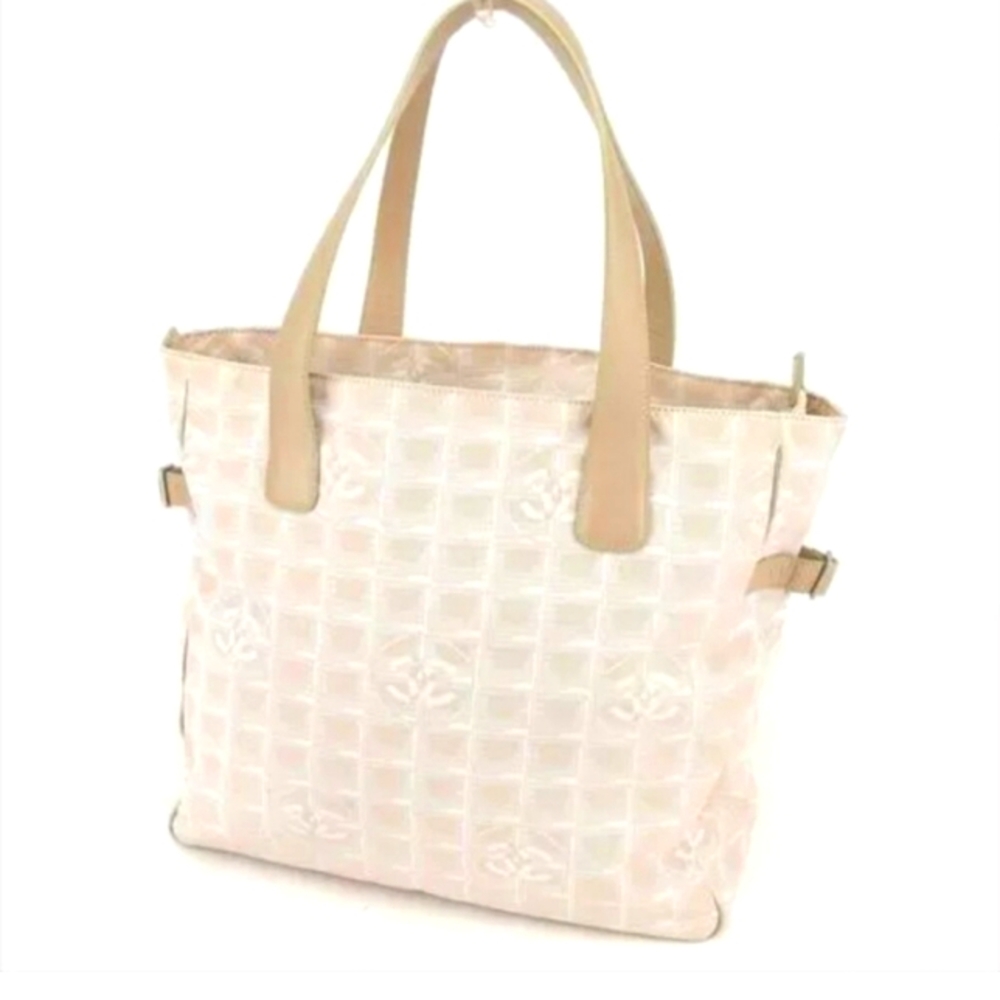 Large Beige Chanel Ligne Tote bag